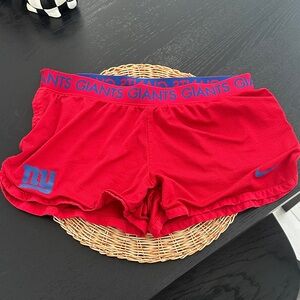 Nike Dry Fit New York Giants Red Athletic Shorts